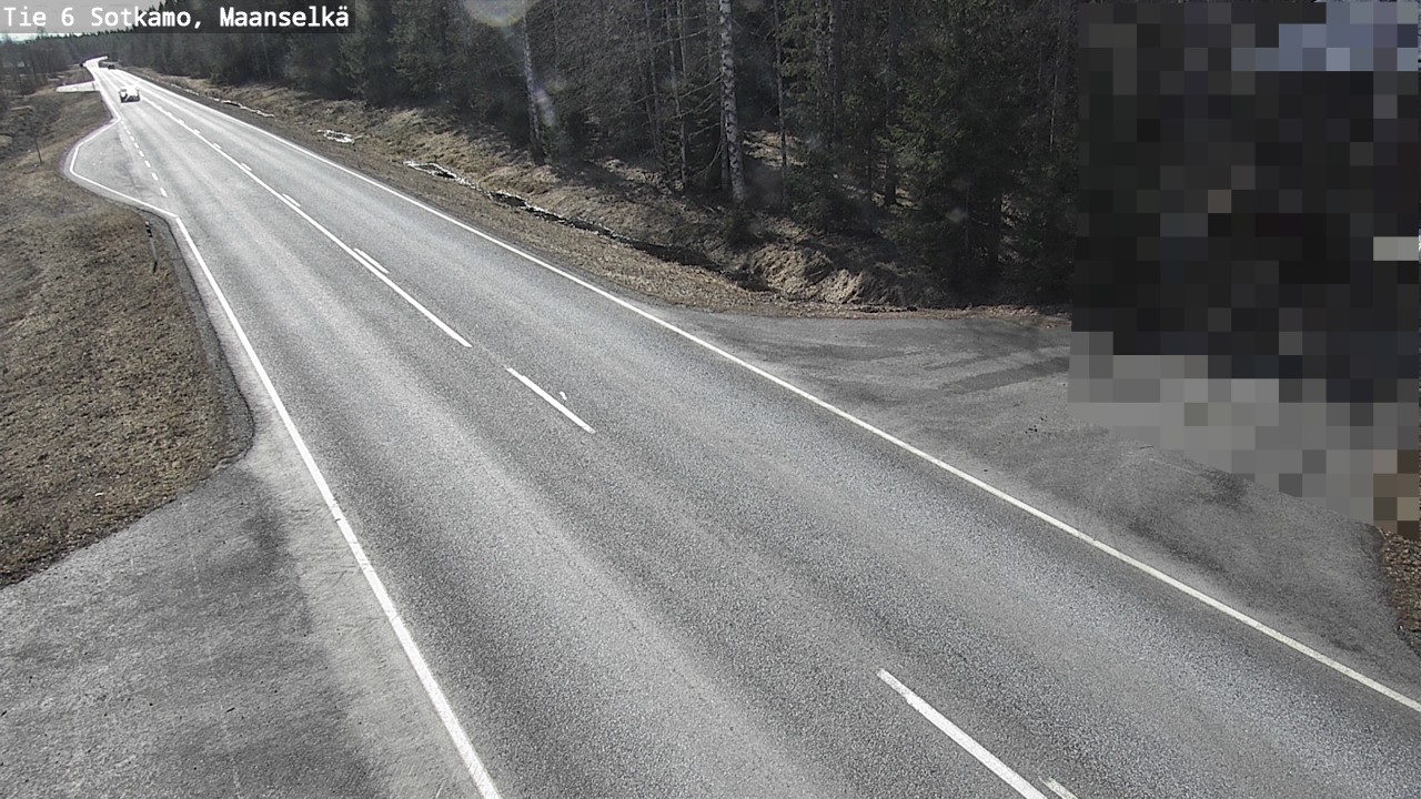 Weather Camera Image Väg 6 Sotkamo, Maanselkä, Sotkamo, Kainuu