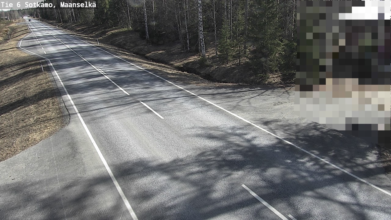 Weather Camera Image Väg 6 Sotkamo, Maanselkä, Sotkamo, Kainuu