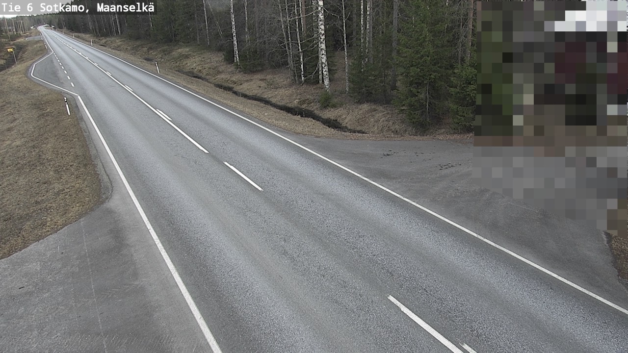 Weather Camera Image Väg 6 Sotkamo, Maanselkä, Sotkamo, Kainuu