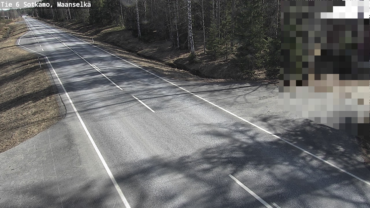 Weather Camera Image Väg 6 Sotkamo, Maanselkä, Sotkamo, Kainuu
