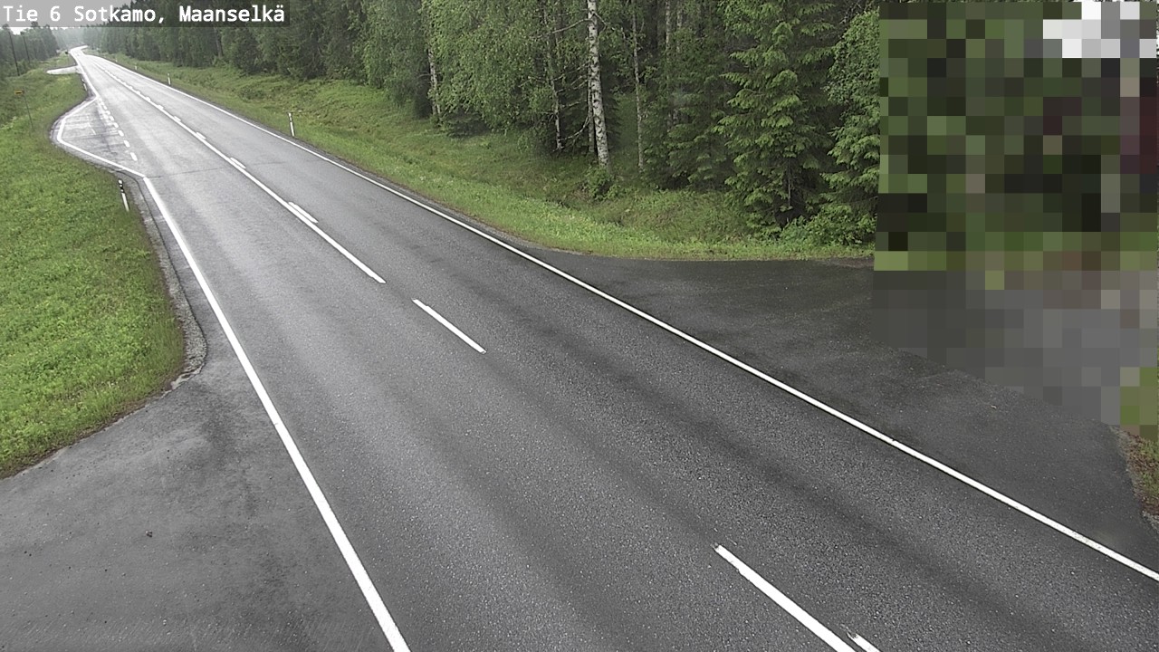 Weather Camera Image Väg 6 Sotkamo, Maanselkä, Sotkamo, Kainuu