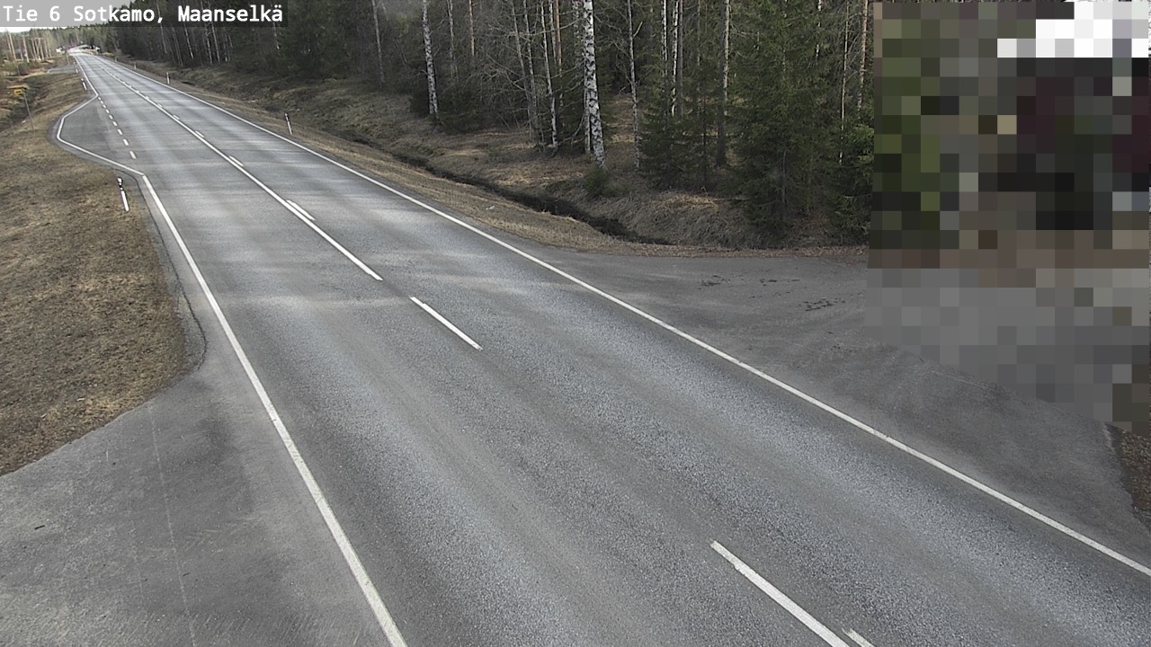 Weather Camera Image Väg 6 Sotkamo, Maanselkä, Sotkamo, Kainuu
