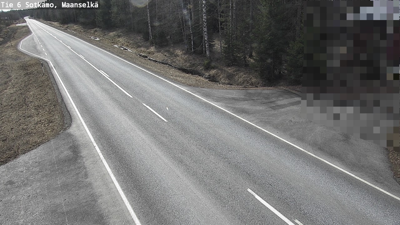 Weather Camera Image Väg 6 Sotkamo, Maanselkä, Sotkamo, Kainuu