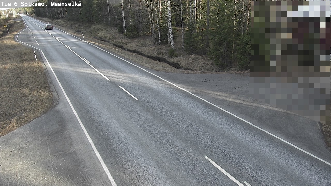 Weather Camera Image Väg 6 Sotkamo, Maanselkä, Sotkamo, Kainuu