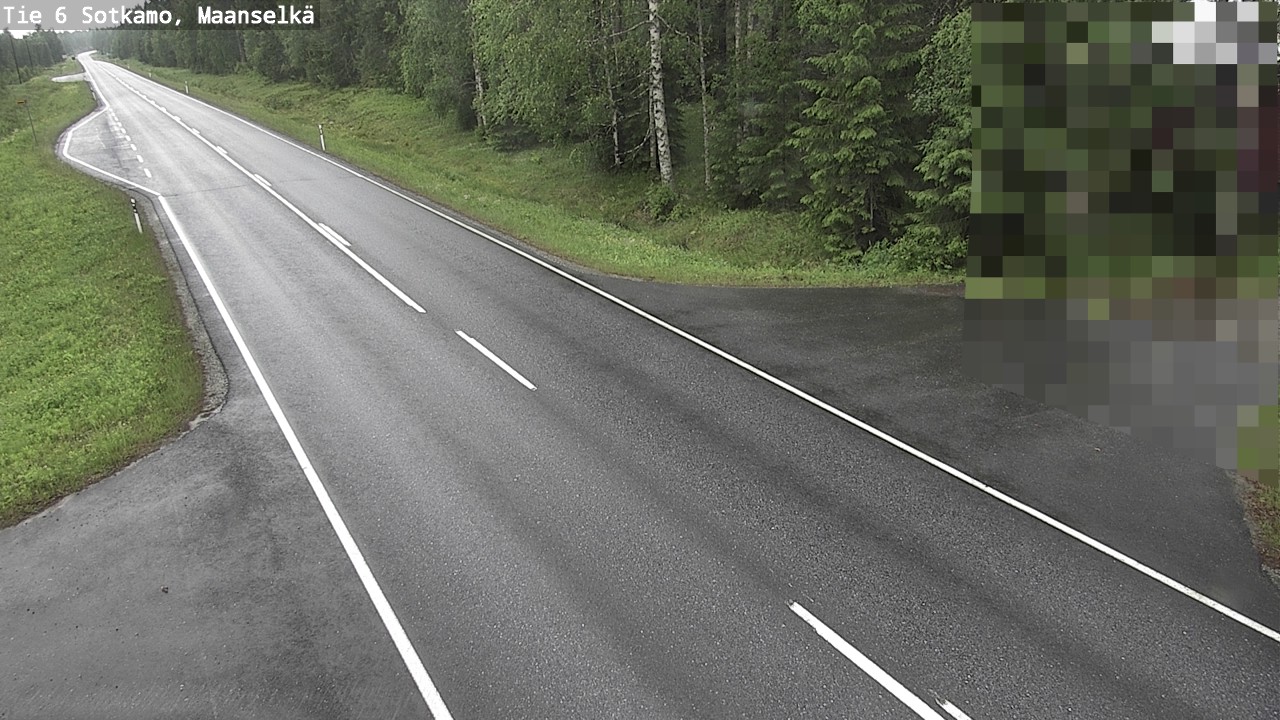 Weather Camera Image Väg 6 Sotkamo, Maanselkä, Sotkamo, Kainuu