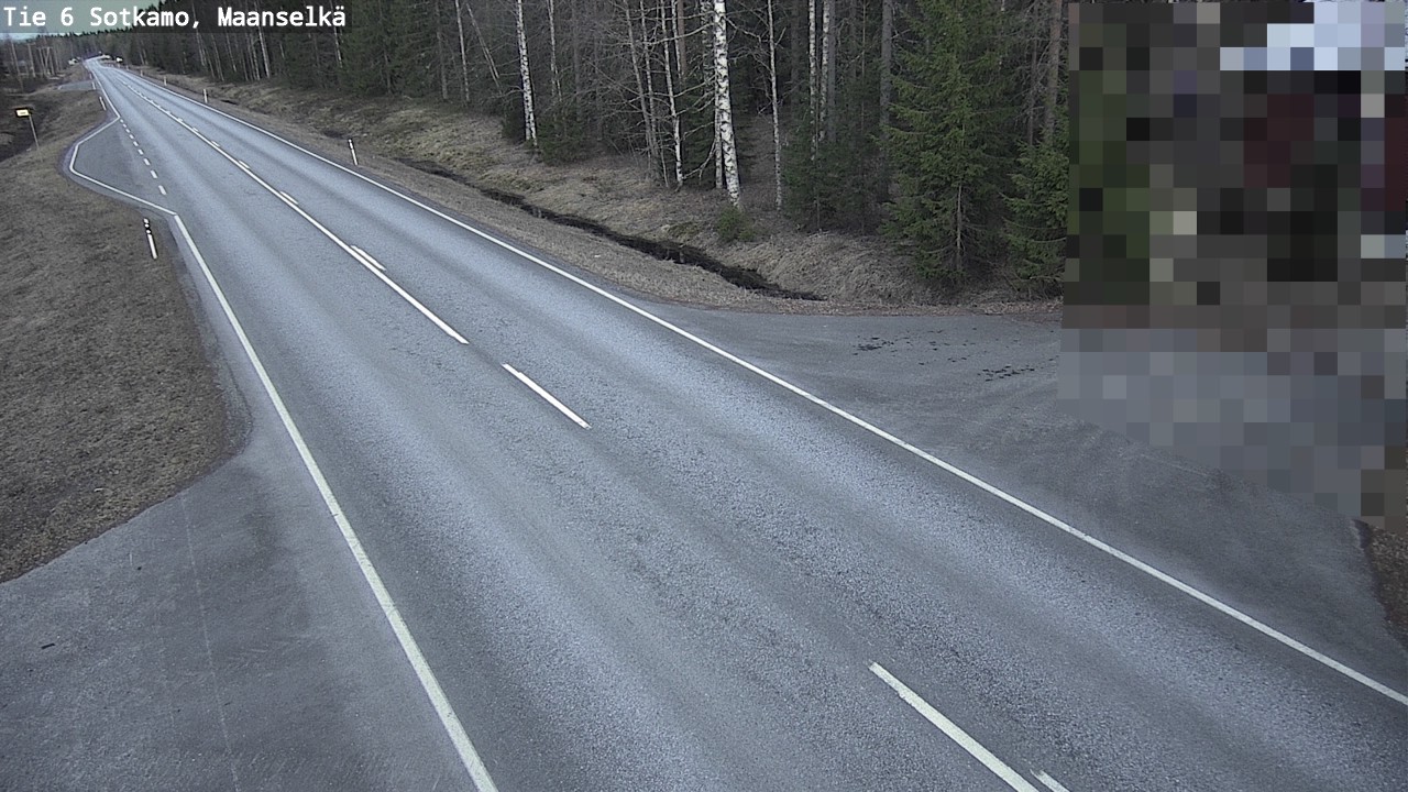 Weather Camera Image Väg 6 Sotkamo, Maanselkä, Sotkamo, Kainuu