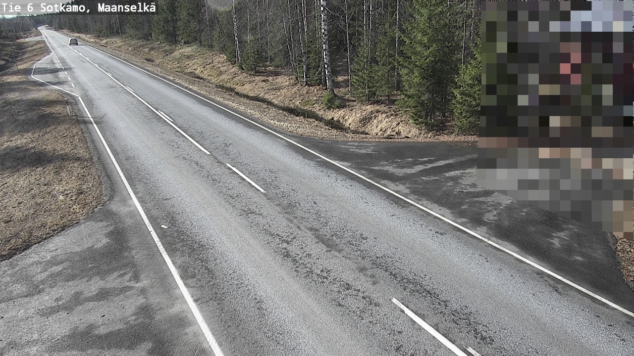 Weather Camera Image Väg 6 Sotkamo, Maanselkä, Sotkamo, Kainuu