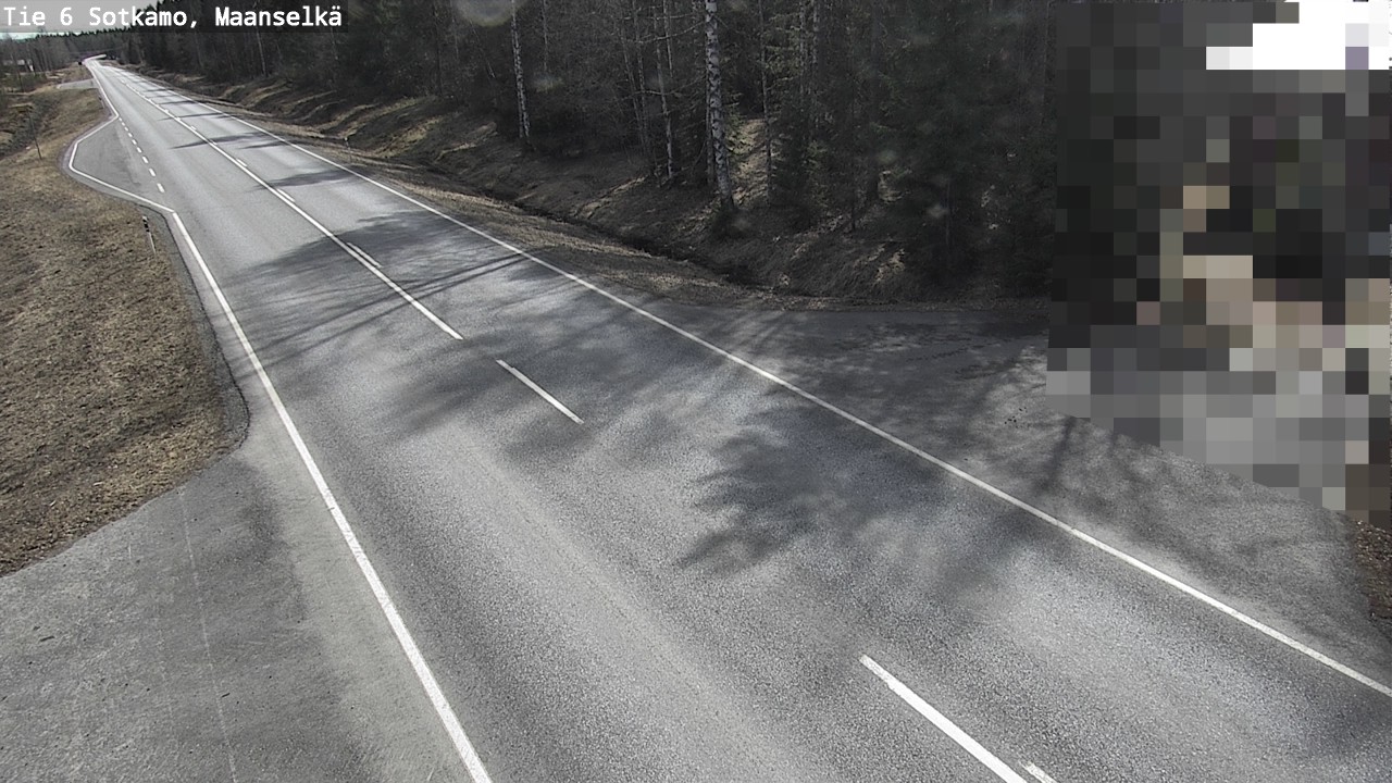 Weather Camera Image Väg 6 Sotkamo, Maanselkä, Sotkamo, Kainuu