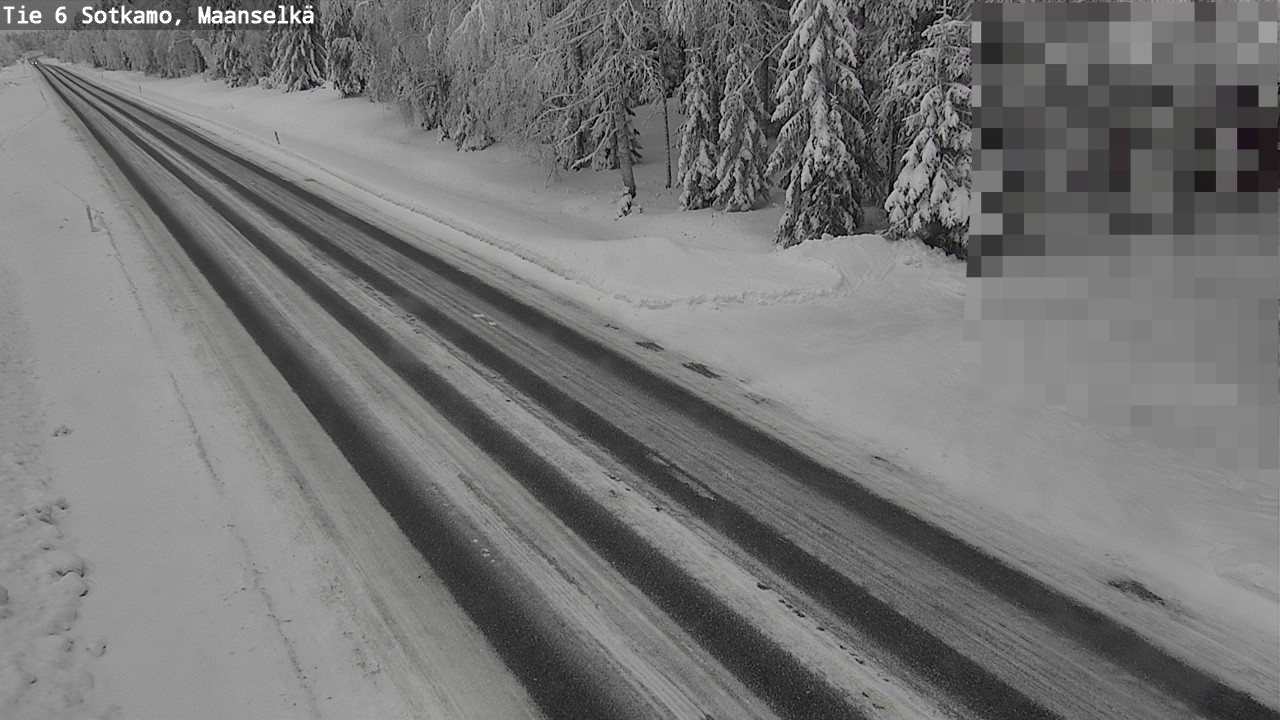 Weather Camera Image Väg 6 Sotkamo, Maanselkä, Sotkamo, Kainuu