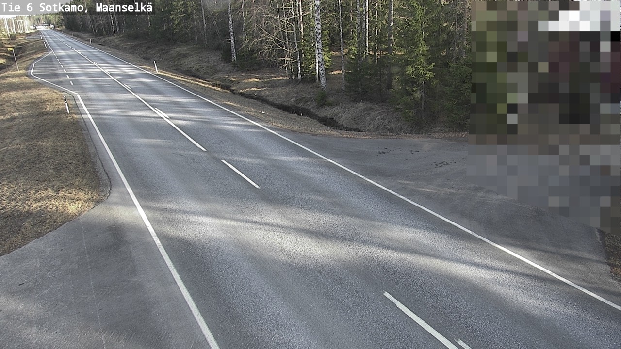 Weather Camera Image Väg 6 Sotkamo, Maanselkä, Sotkamo, Kainuu