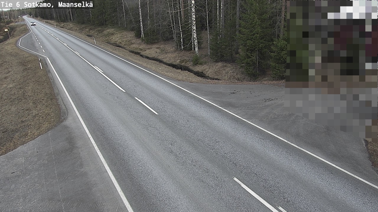 Weather Camera Image Väg 6 Sotkamo, Maanselkä, Sotkamo, Kainuu