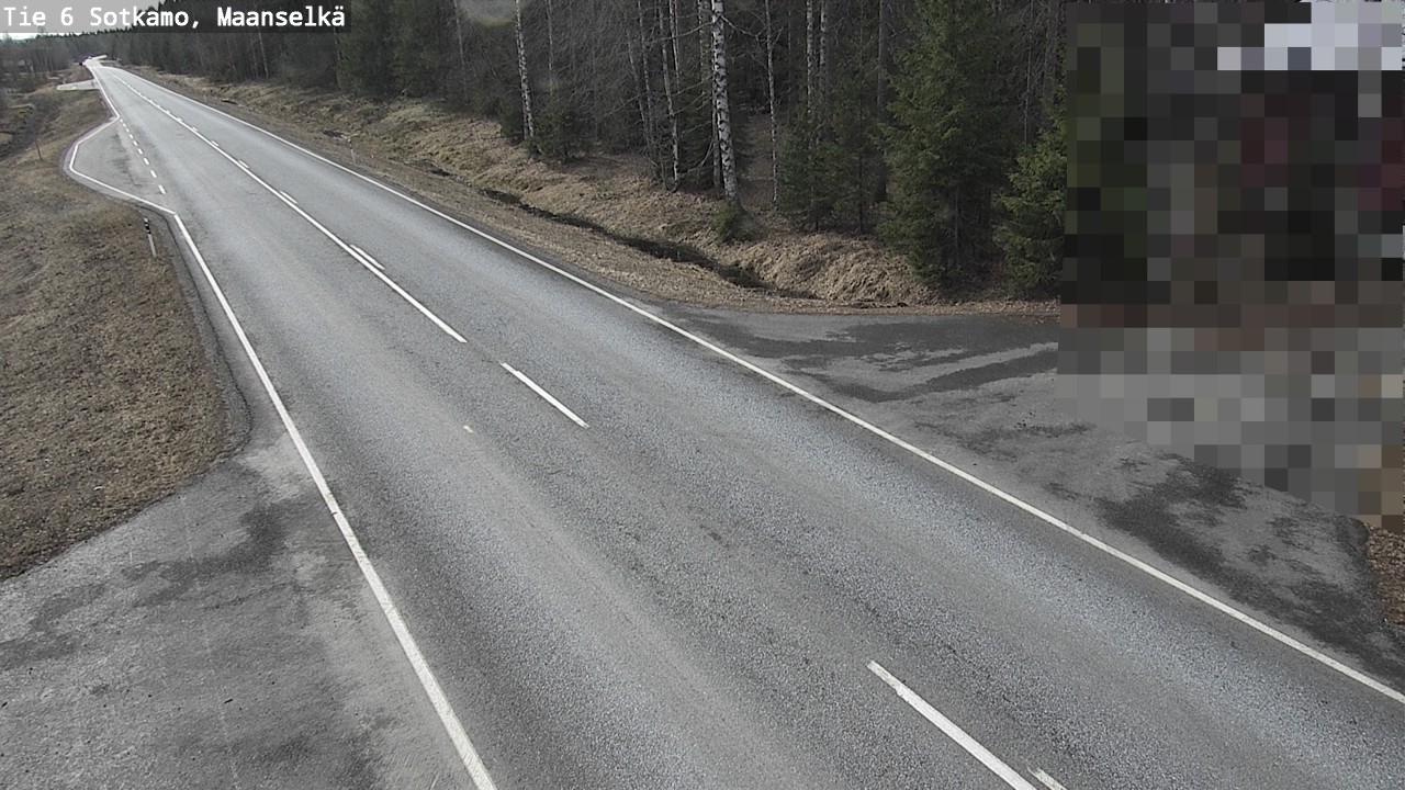 Weather Camera Image Väg 6 Sotkamo, Maanselkä, Sotkamo, Kainuu