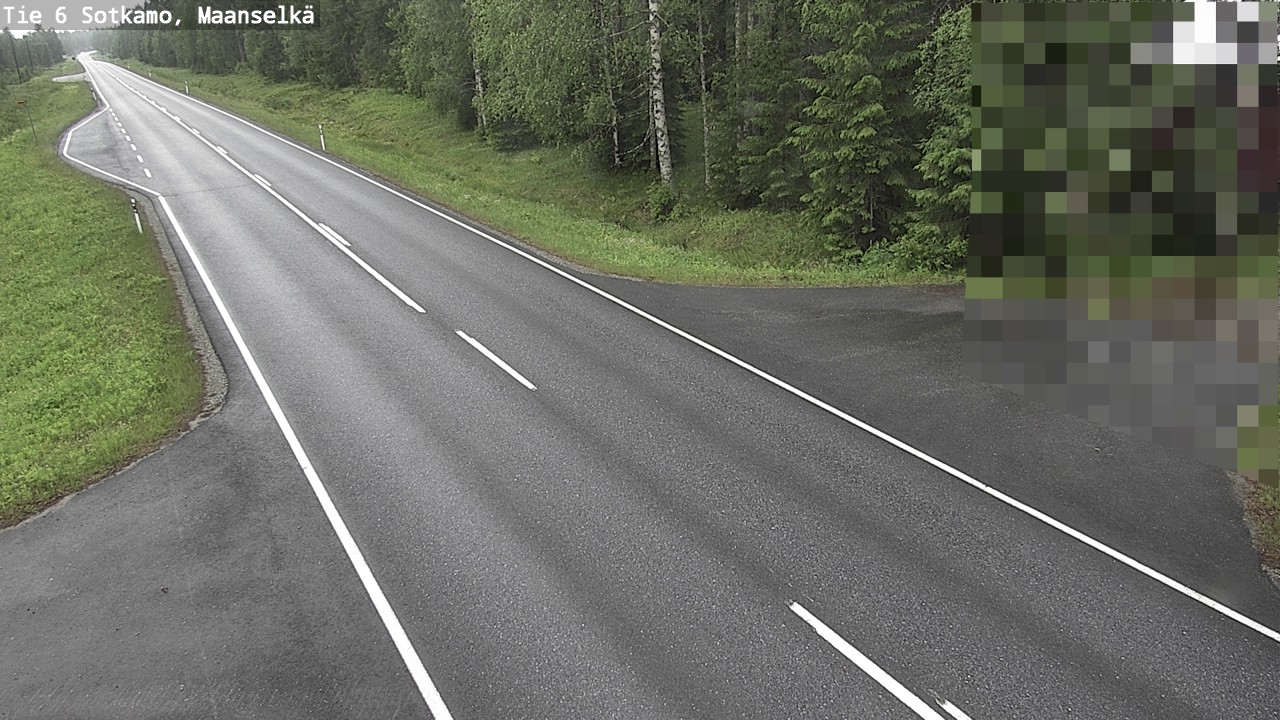 Weather Camera Image Väg 6 Sotkamo, Maanselkä, Sotkamo, Kainuu