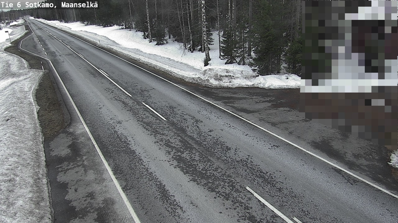 Weather Camera Image Väg 6 Sotkamo, Maanselkä, Sotkamo, Kainuu