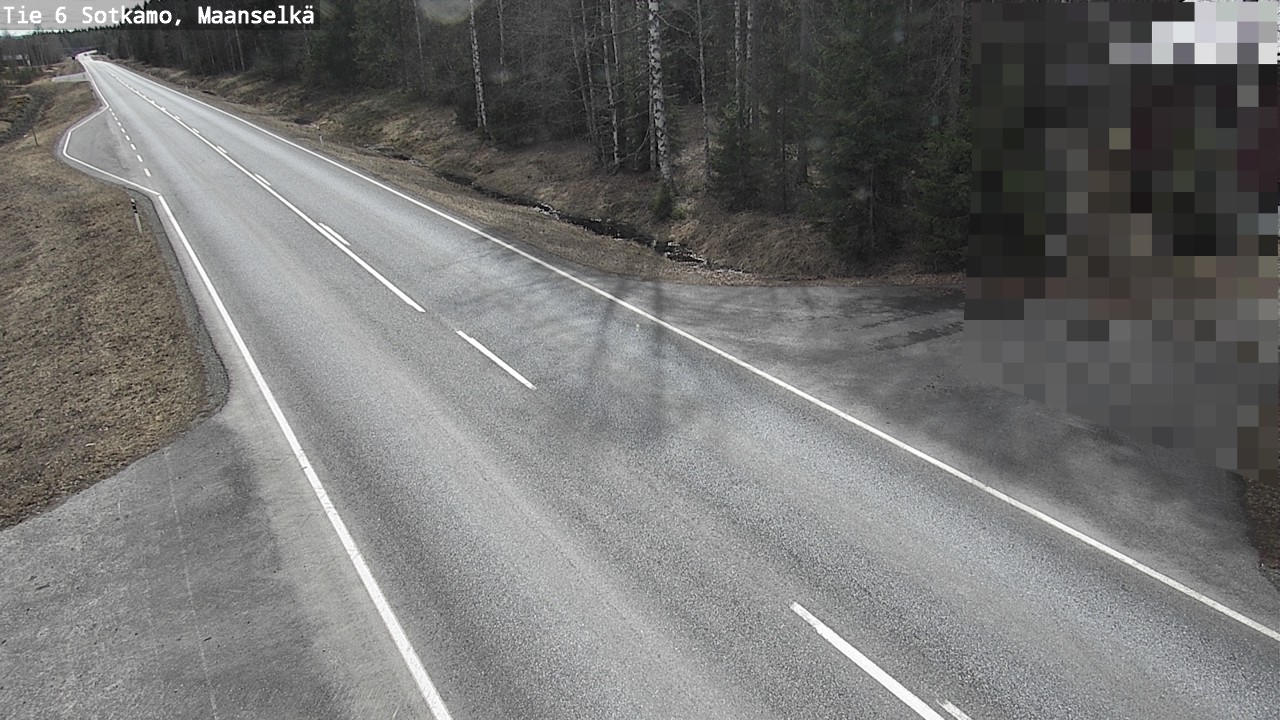 Weather Camera Image Väg 6 Sotkamo, Maanselkä, Sotkamo, Kainuu