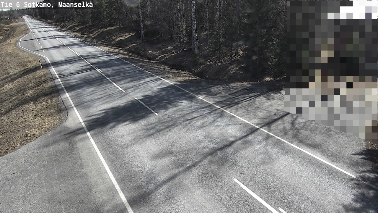 Weather Camera Image Väg 6 Sotkamo, Maanselkä, Sotkamo, Kainuu