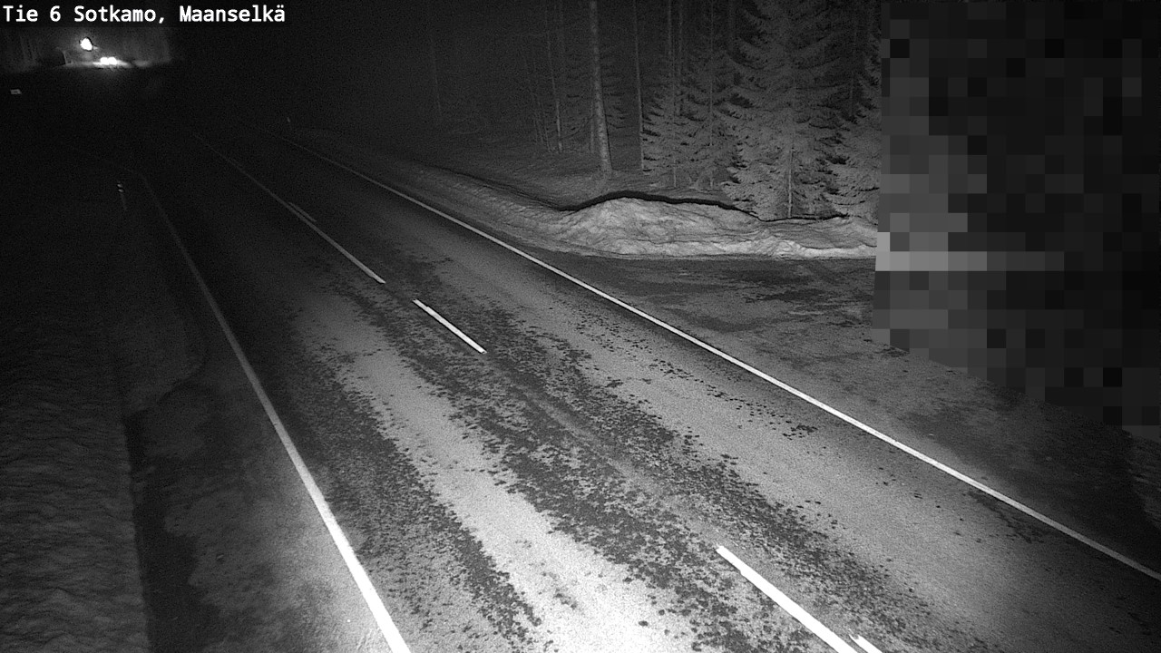 Weather Camera Image Väg 6 Sotkamo, Maanselkä, Sotkamo, Kainuu