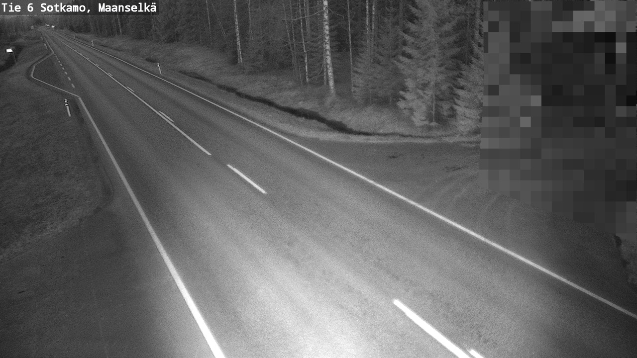Weather Camera Image Väg 6 Sotkamo, Maanselkä, Sotkamo, Kainuu
