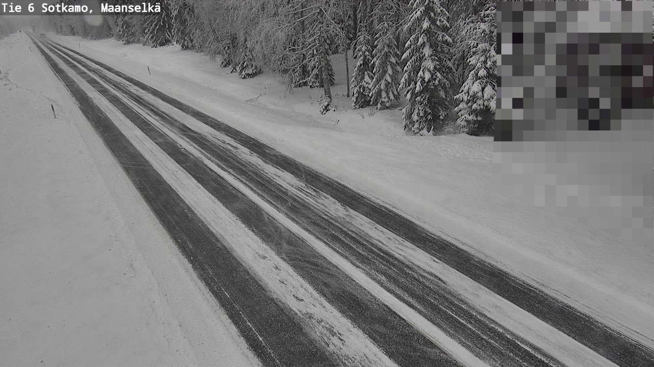 Weather Camera Image Väg 6 Sotkamo, Maanselkä, Sotkamo, Kainuu