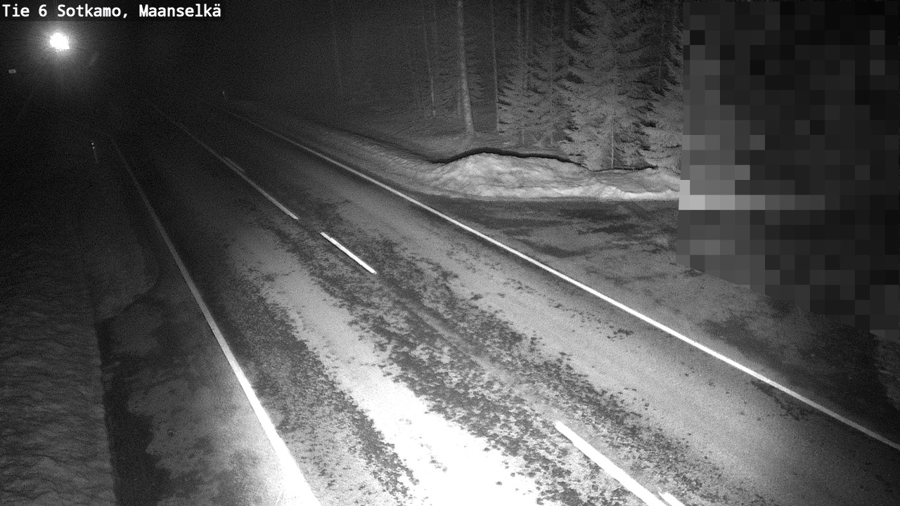 Weather Camera Image Väg 6 Sotkamo, Maanselkä, Sotkamo, Kainuu