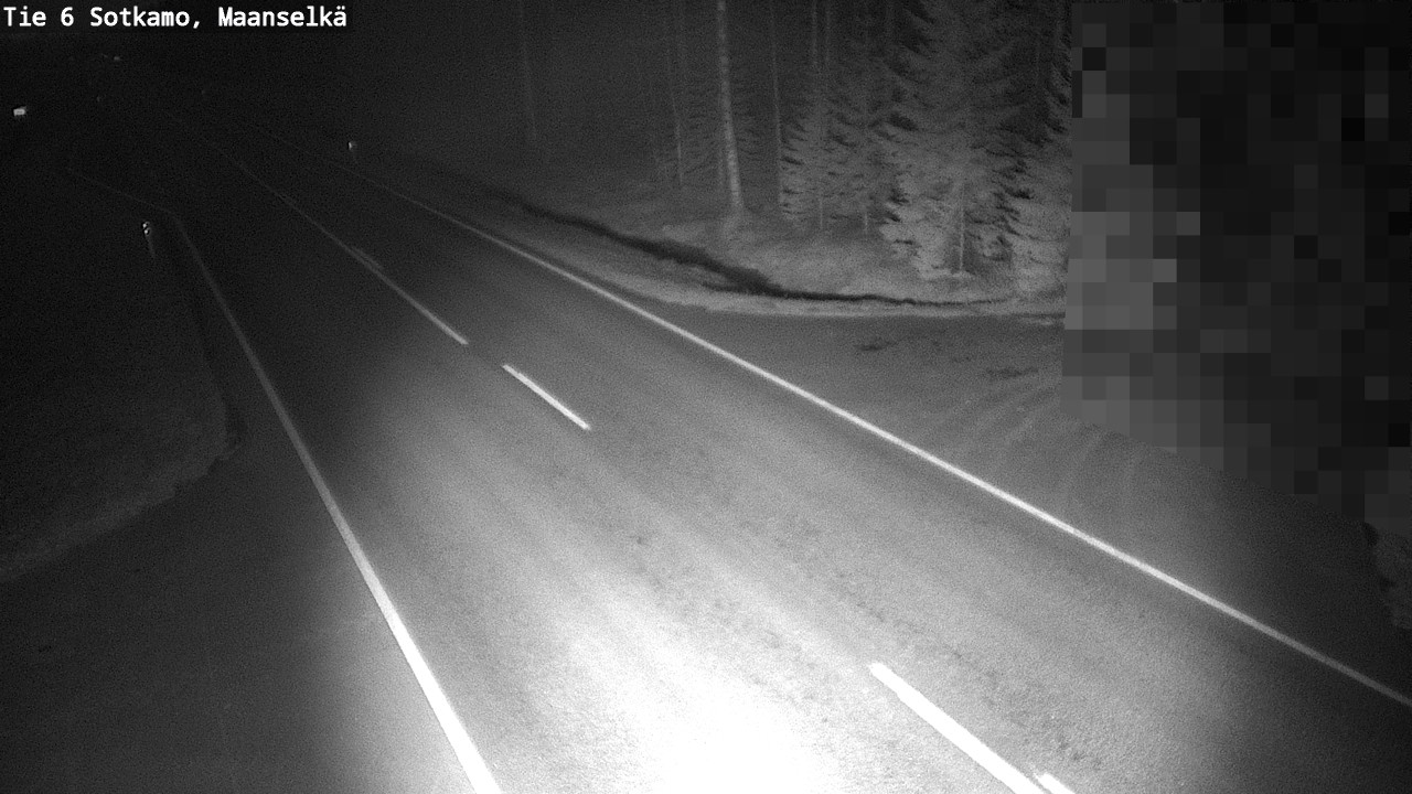 Weather Camera Image Väg 6 Sotkamo, Maanselkä, Sotkamo, Kainuu