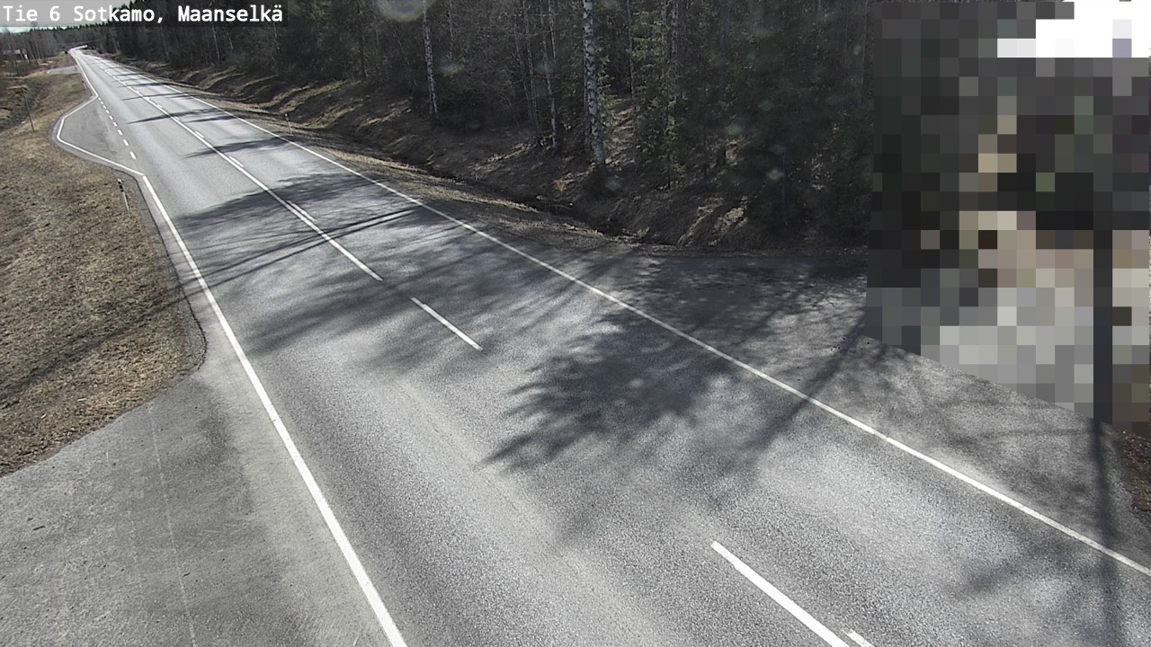 Weather Camera Image Väg 6 Sotkamo, Maanselkä, Sotkamo, Kainuu