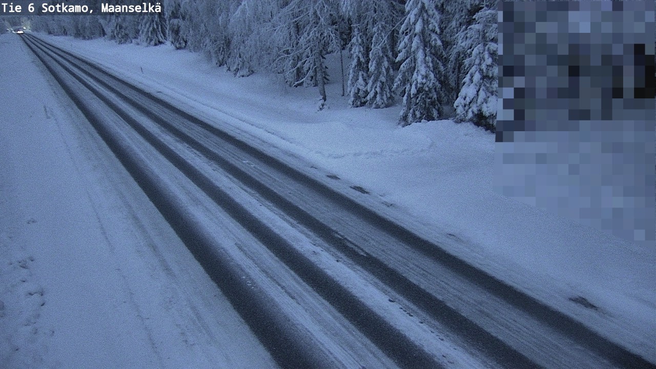 Weather Camera Image Väg 6 Sotkamo, Maanselkä, Sotkamo, Kainuu