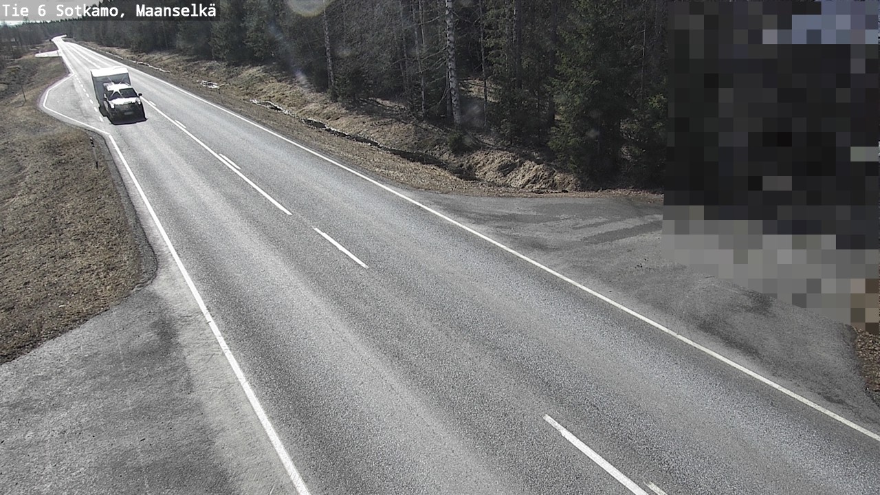 Weather Camera Image Väg 6 Sotkamo, Maanselkä, Sotkamo, Kainuu