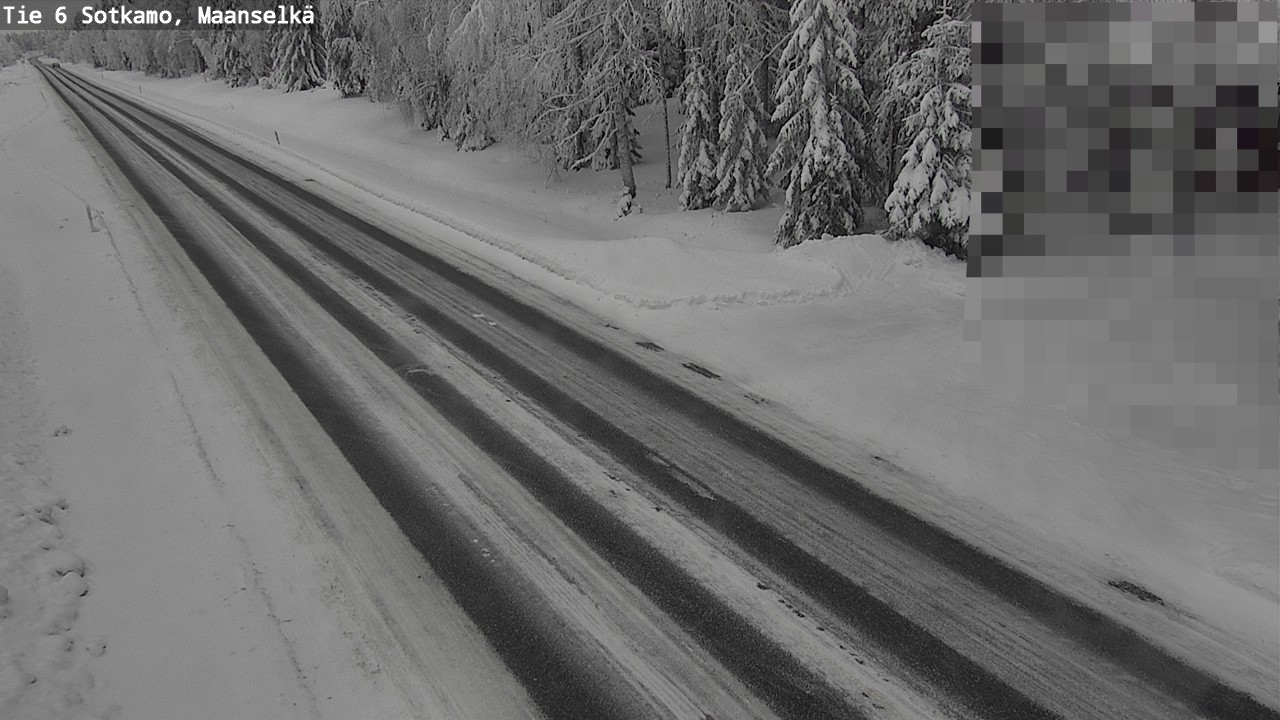 Weather Camera Image Väg 6 Sotkamo, Maanselkä, Sotkamo, Kainuu