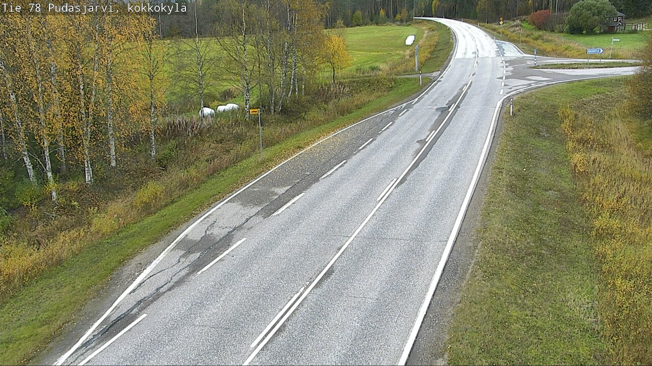 Weather Camera Image Road 78 Pudasjärvi, Kokkokylä, Pudasjärvi, Pohjois-Pohjanmaa
