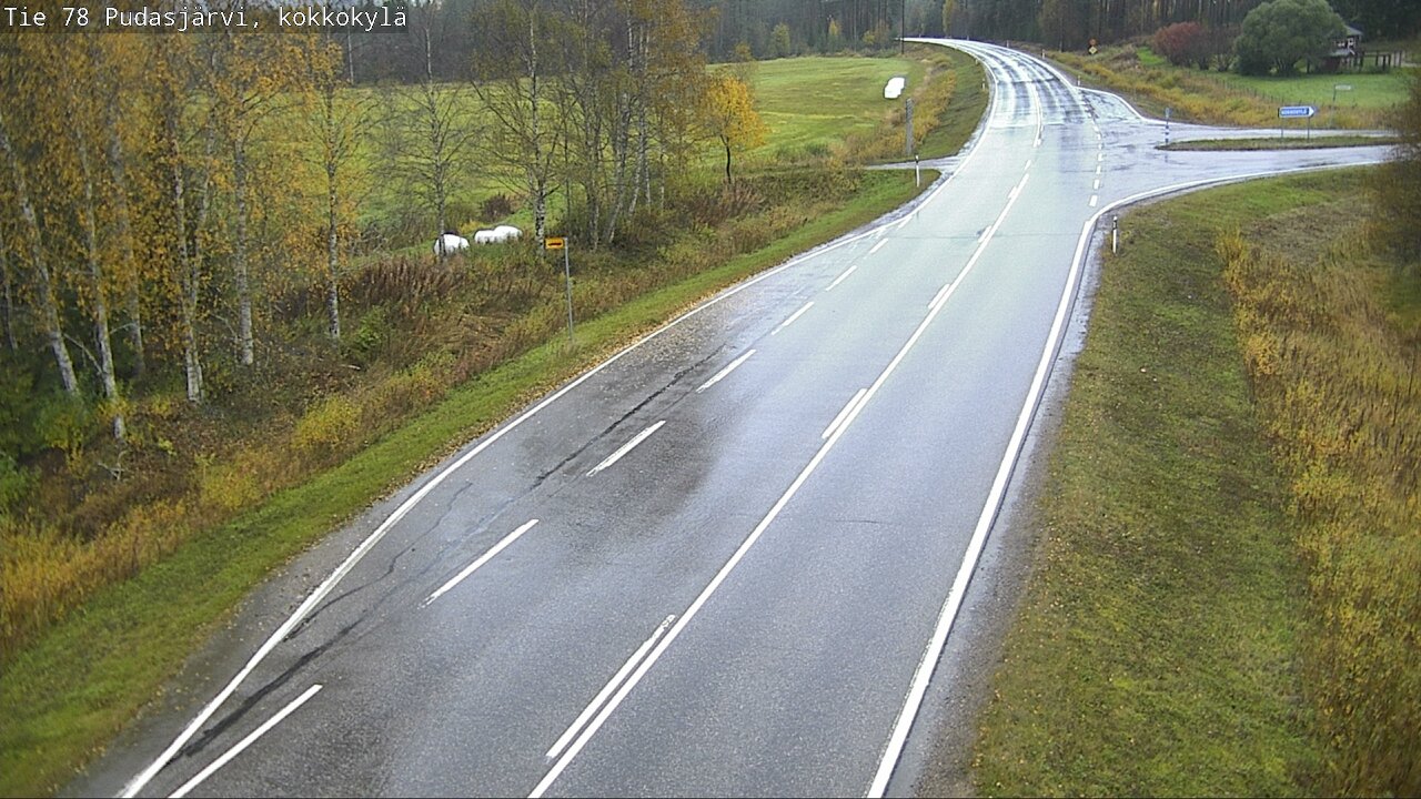 Weather Camera Image Road 78 Pudasjärvi, Kokkokylä, Pudasjärvi, Pohjois-Pohjanmaa