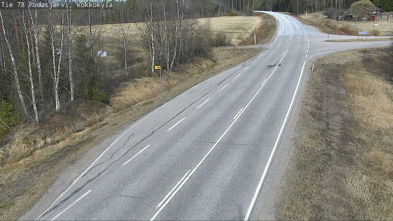 Weather Camera Image Road 78 Pudasjärvi, Kokkokylä, Pudasjärvi, Pohjois-Pohjanmaa