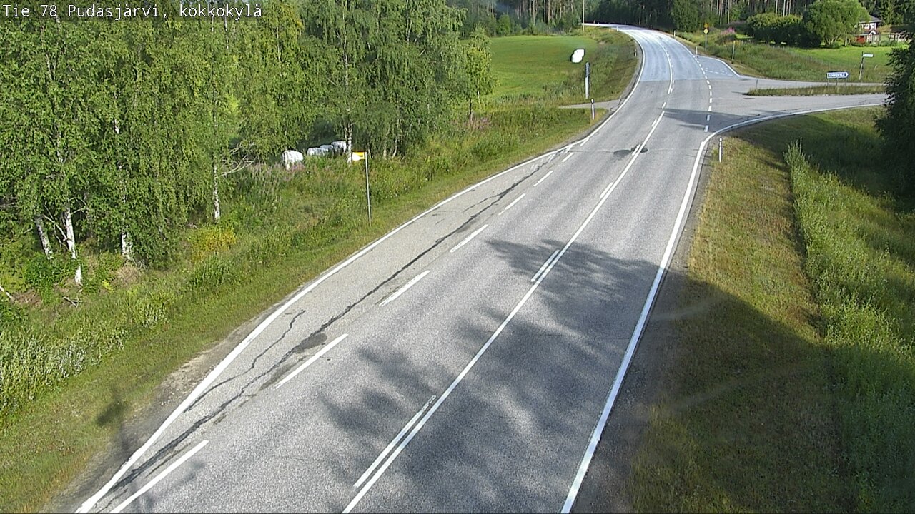 Weather Camera Image Road 78 Pudasjärvi, Kokkokylä, Pudasjärvi, Pohjois-Pohjanmaa