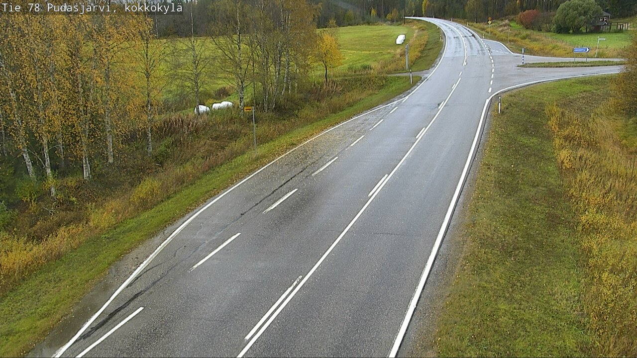 Weather Camera Image Road 78 Pudasjärvi, Kokkokylä, Pudasjärvi, Pohjois-Pohjanmaa