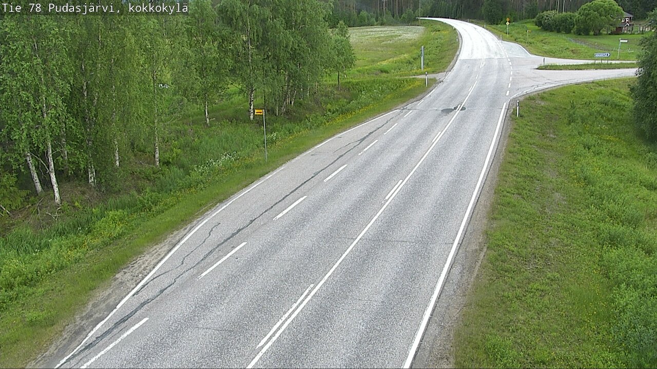 Kelikamerat Kuva Tie 78 Pudasjärvi, Kokkokylä, Pudasjärvi, Pohjois-Pohjanmaa
