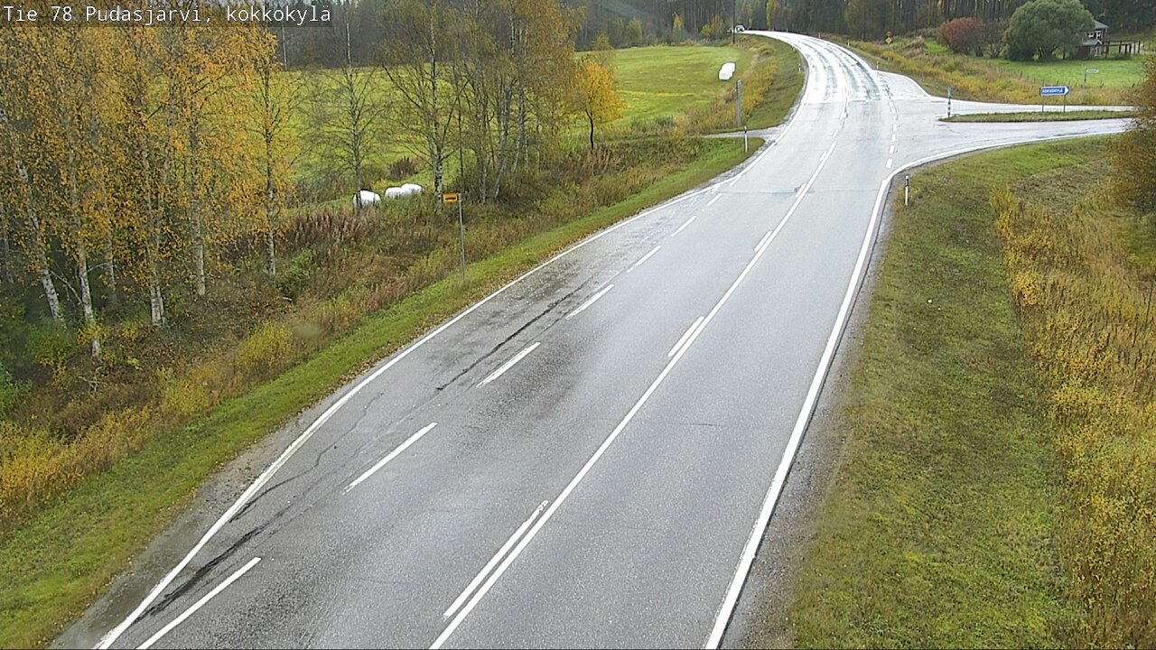 Weather Camera Image Road 78 Pudasjärvi, Kokkokylä, Pudasjärvi, Pohjois-Pohjanmaa