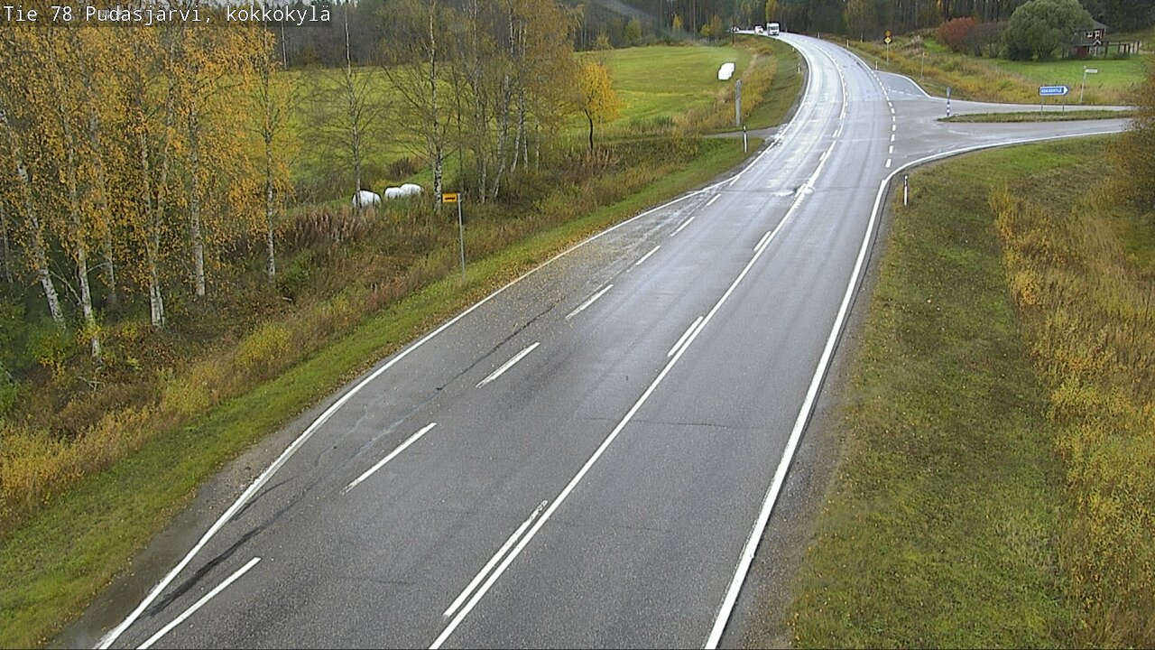 Weather Camera Image Road 78 Pudasjärvi, Kokkokylä, Pudasjärvi, Pohjois-Pohjanmaa
