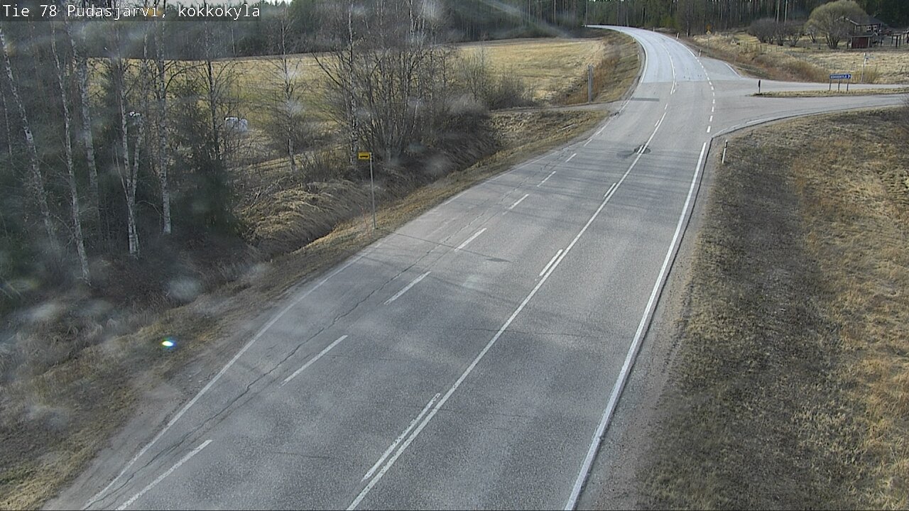 Weather Camera Image Road 78 Pudasjärvi, Kokkokylä, Pudasjärvi, Pohjois-Pohjanmaa