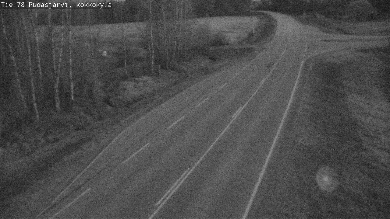 Weather Camera Image Road 78 Pudasjärvi, Kokkokylä, Pudasjärvi, Pohjois-Pohjanmaa
