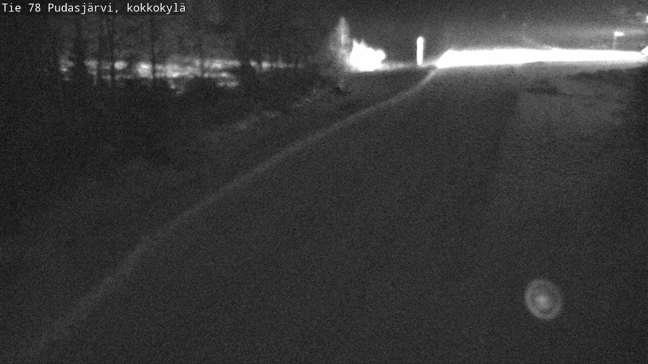 Weather Camera Image Väg 78 Pudasjärvi, Kokkokylä, Pudasjärvi, Pohjois-Pohjanmaa