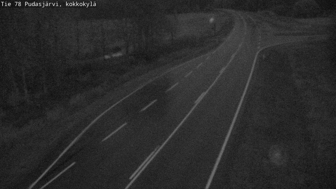 Weather Camera Image Road 78 Pudasjärvi, Kokkokylä, Pudasjärvi, Pohjois-Pohjanmaa