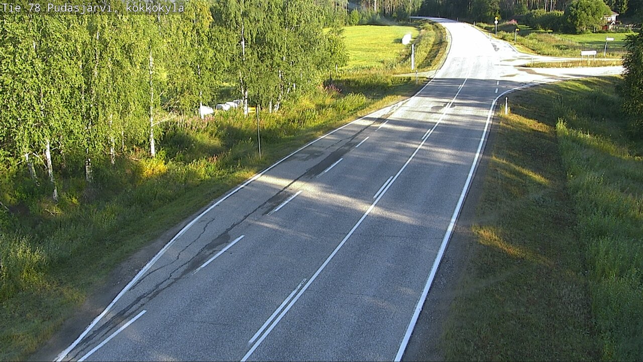 Weather Camera Image Road 78 Pudasjärvi, Kokkokylä, Pudasjärvi, Pohjois-Pohjanmaa