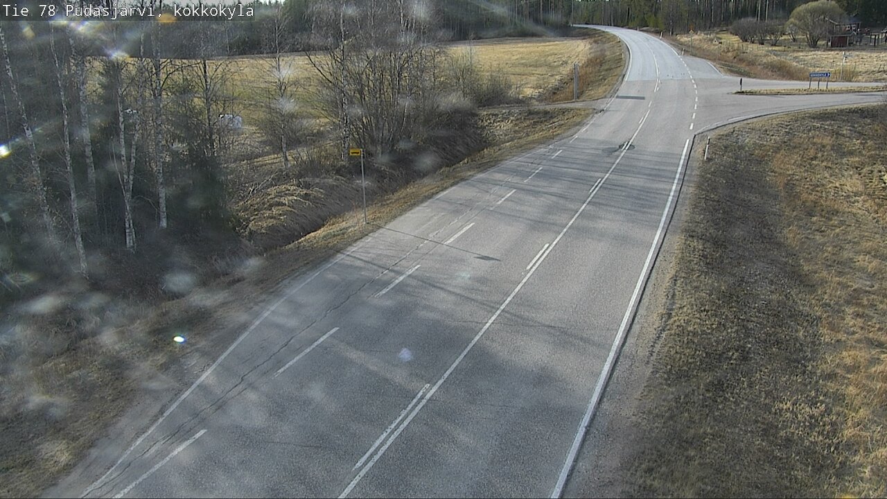 Weather Camera Image Road 78 Pudasjärvi, Kokkokylä, Pudasjärvi, Pohjois-Pohjanmaa