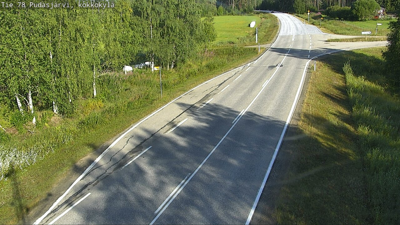 Weather Camera Image Road 78 Pudasjärvi, Kokkokylä, Pudasjärvi, Pohjois-Pohjanmaa