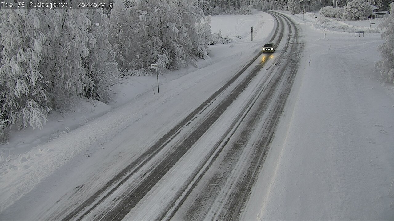 Weather Camera Image Road 78 Pudasjärvi, Kokkokylä, Pudasjärvi, Pohjois-Pohjanmaa