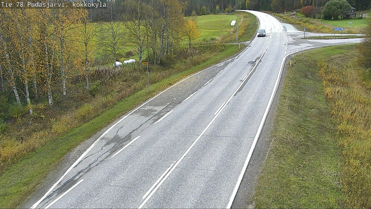 Weather Camera Image Road 78 Pudasjärvi, Kokkokylä, Pudasjärvi, Pohjois-Pohjanmaa