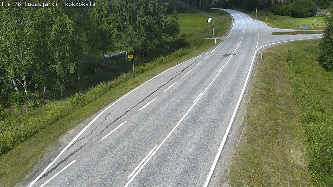 Weather Camera Image Road 78 Pudasjärvi, Kokkokylä, Pudasjärvi, Pohjois-Pohjanmaa