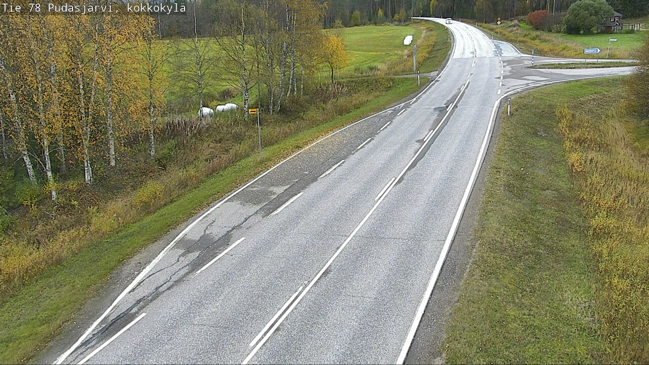 Weather Camera Image Road 78 Pudasjärvi, Kokkokylä, Pudasjärvi, Pohjois-Pohjanmaa