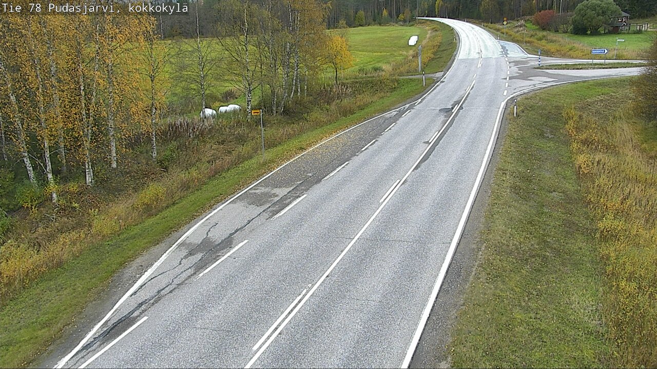 Weather Camera Image Road 78 Pudasjärvi, Kokkokylä, Pudasjärvi, Pohjois-Pohjanmaa