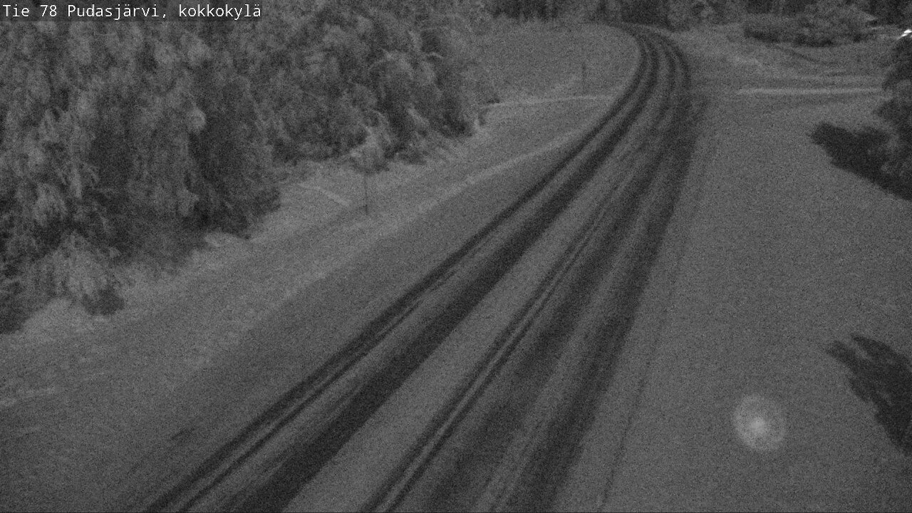Weather Camera Image Road 78 Pudasjärvi, Kokkokylä, Pudasjärvi, Pohjois-Pohjanmaa
